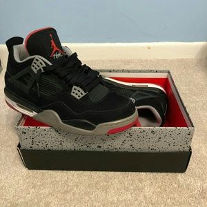 AIR JORDAN 4 RETRO "BRED 2012 RELEASE"
